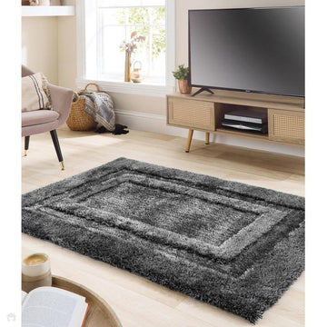 Frame Charcoal Grey Rug-Origins-Rug Love - The Most Loved Rug Store